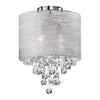 Tahnee 2 Light Incan Crystal Flush-Mount