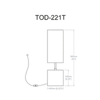 Todd 1 Light Incandescent Table Lamp