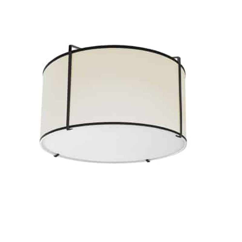 Trapezoid 2 Light Drum Flush Mount