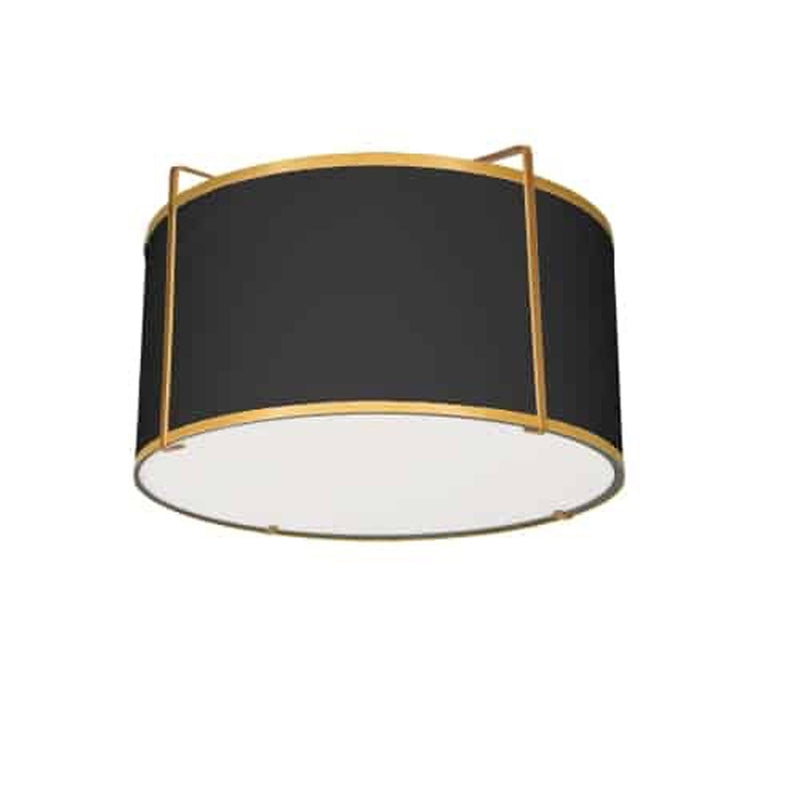 Trapezoid 2 Light Drum Flush Mount