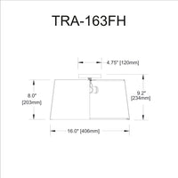 Trapezoid 3 Light Gold Flush Mount