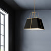 Trapezoid 1 Light LED Gold Pendant