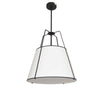 Trapezoid 1 Light Black Pendant