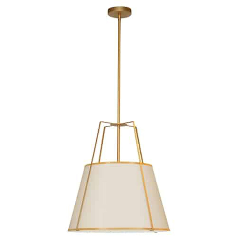 Trapezoid 1 Light Gold Pendant