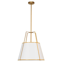 Trapezoid 1 Light Gold Pendant