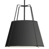 Trapezoid 3 Light Black Led Pendant