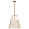 Trapezoid 3 Light Gold Led Pendant