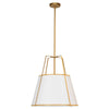 Trapezoid 3 Light Gold Led Pendant