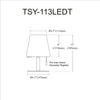 Tinsley 2.5W Led Table Lamp