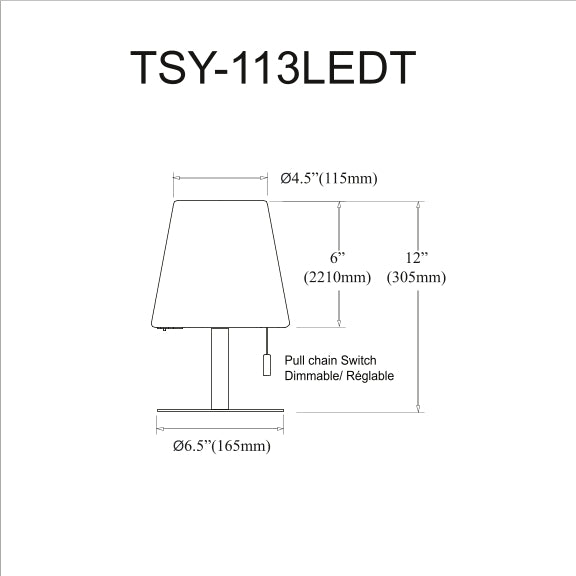 Tinsley 2.5W Led Table Lamp