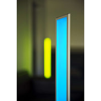 close up of Tono LED floor lamp lit in blue