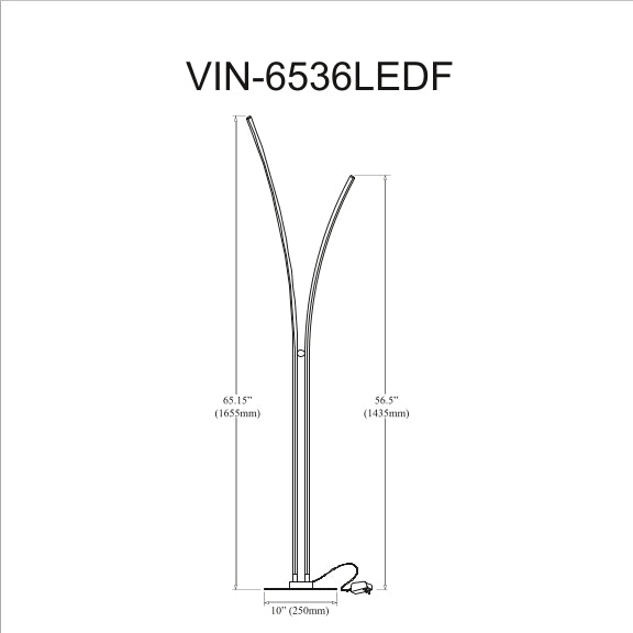 Vincent 34W Floor Lamp