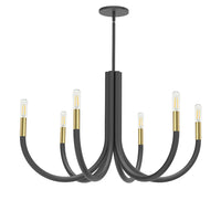 Wand 6 Light Incandescent Chandelier