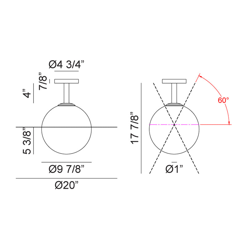 Saturn Flush Mounts