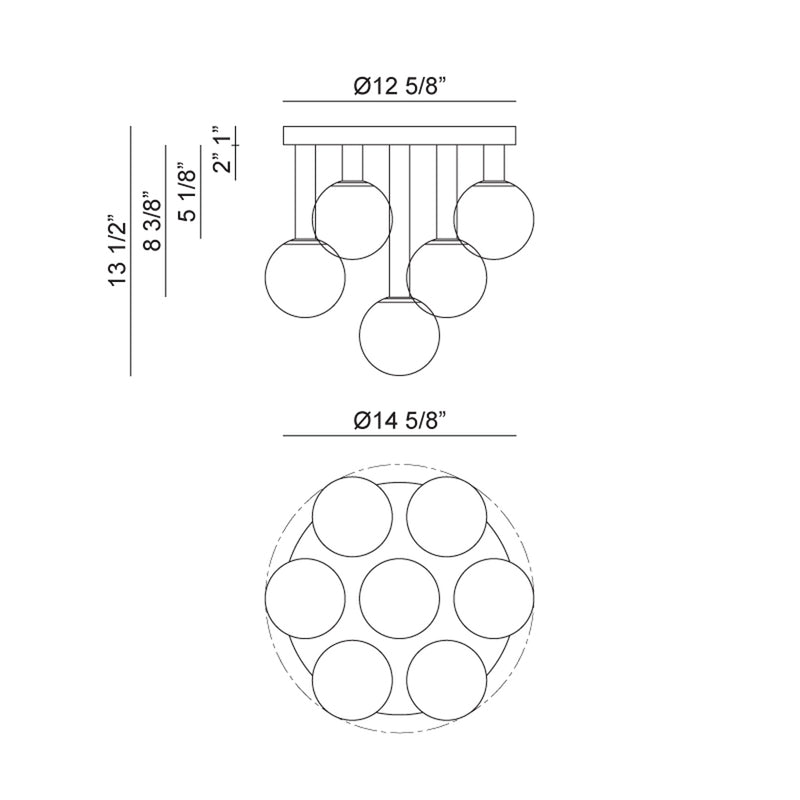 Stellar Ceiling Light Flush Mounts