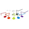 z-bar mini led desk lamp, finish options, red, orange, green, metallic blue, purple, metallic black, silver, white