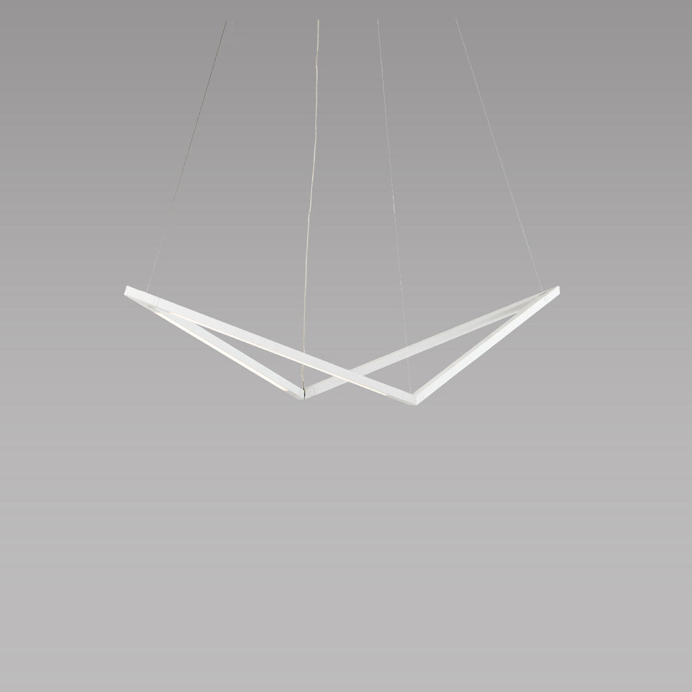 Z-bar pendant, bird, matte white, LED, Koncept