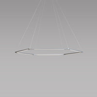 Z-bar honeycomb pendant, 16", silver, Koncept lighting