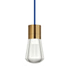 Alva Pendant - Aged Brass - Blue Cord - Tech Lighting