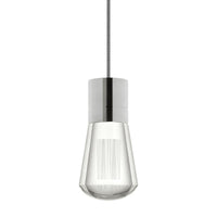 Alva Pendant - Satin Nickel - Black and White Cord - Tech Lighting