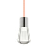 Alva Pendant - Satin Nickel - Orange Cord - Tech Lighting