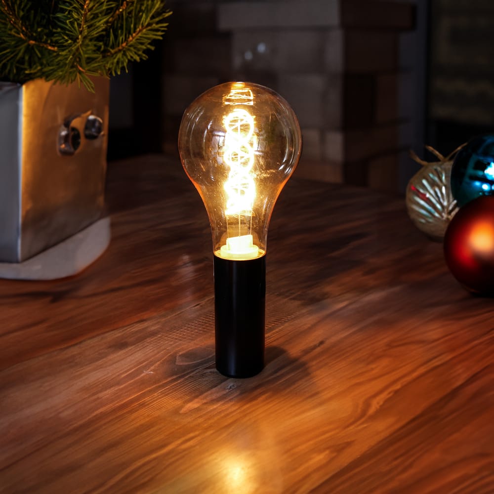 Enjoy effortless elegance with Edy A100: a wireless, vintage-style bulb boasting a magnetized base, 400-lumen brightness, and 25-hour run time.