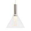 Mezz pendant satin nickel finish with clear glass from tech lighting