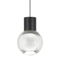Mina pendant with grey cord and black finish from tech lighting