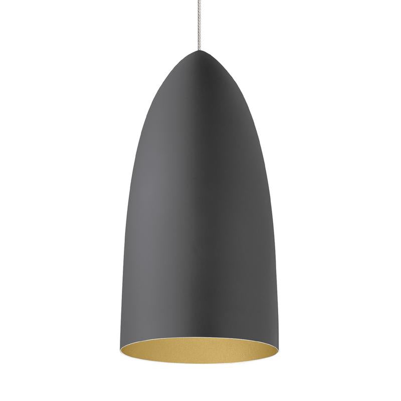 mini signal pendant from tech lighting in rubberized with gold interior