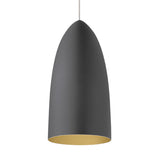 mini signal pendant from tech lighting in rubberized with gold interior