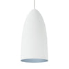 mini signal pendant in rubberized white with blue interior from tech lighting