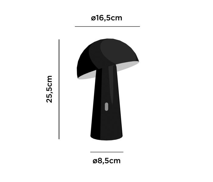 Introducing Shitake: The innovative Newgarden wireless table lamp. Featuring an adjustable spotlight, intuitive touch controls, extended battery life, and a breathtakingly elegant design.