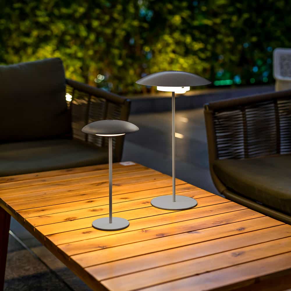 Sardinia by Newgarden: A versatile table lamp with adjustable shade, simple touch controls and 20hr battery life.