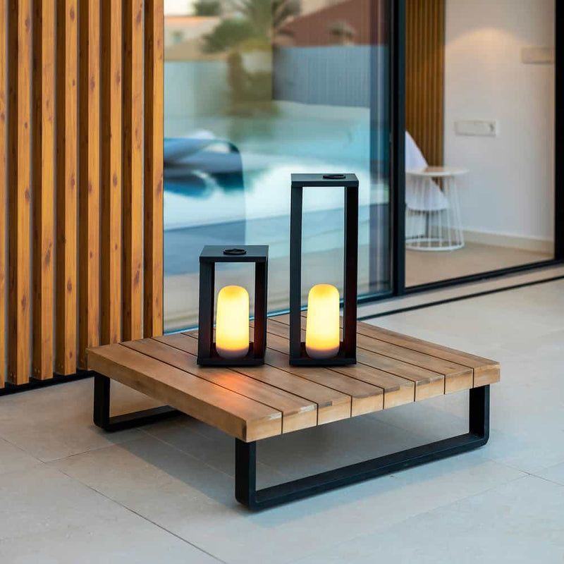 Discover the Siroco lantern by Newgarden: easy to set up, adjustable brightness, and a flame effect function.