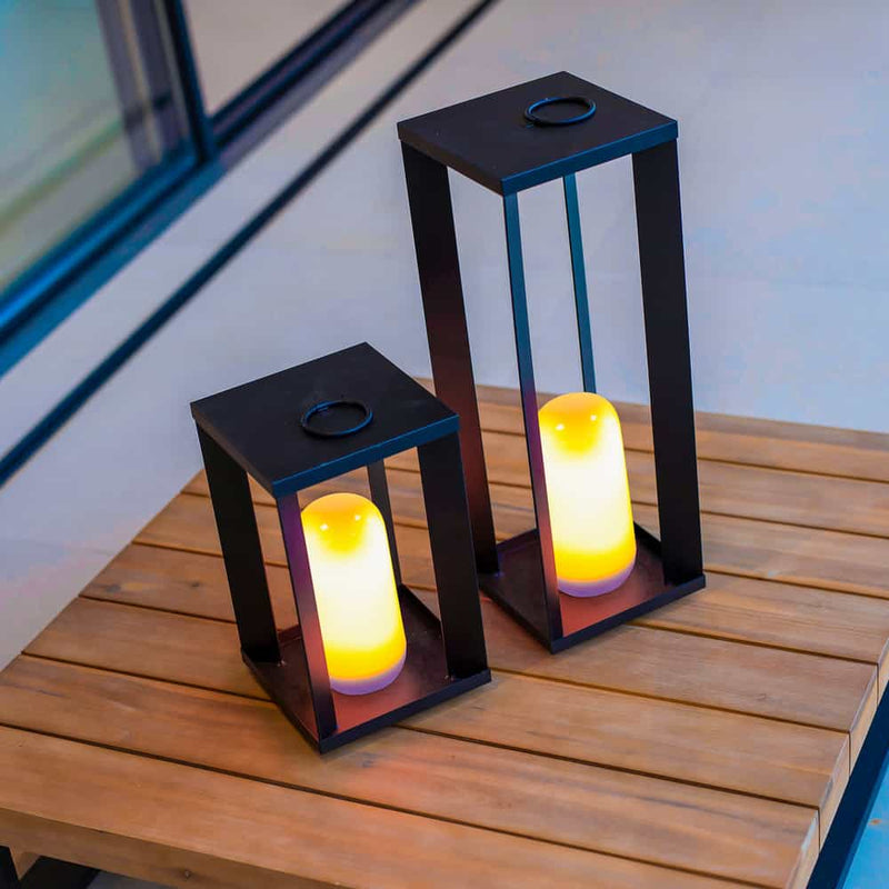 Transform your outdoors with the Siroco lantern by Newgarden. Magnetic bulb, remote control, 20hr battery life.