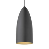 signal pendant rubberized gray with gold interior from tech lighting