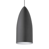 signal pendant in rubberized gray with platinum interior from tech lighting