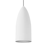 signal pendant, rubberized white, platinum interior, tech lighting